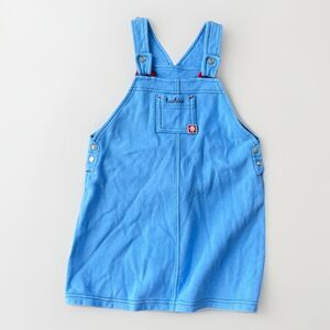 Kushies Infant Girls Blue Dress Jumper Size 24 Months Cotton